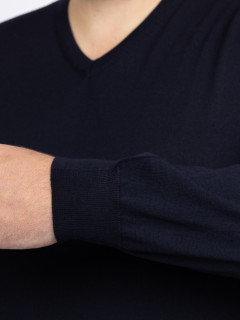 Pull Merinos Col V Uni Capel Grandes Tailles  homme grande taille - Capelstore