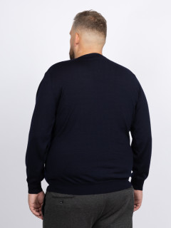 Pull Merinos Col V Uni Capel Grandes Tailles  homme grande taille - Capelstore