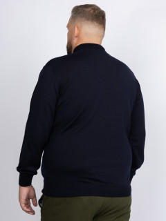 Pull Merinos Pietro Col Roule Capel Grande Taille marine homme grande taille - Capelstore