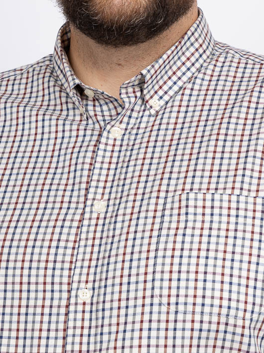 Chemise A Carreaux Ralph/leo Capel Grande Taille  homme grande taille - Capelstore