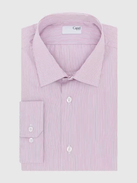 Chemise Rayures Rose Capel Grandes Tailles