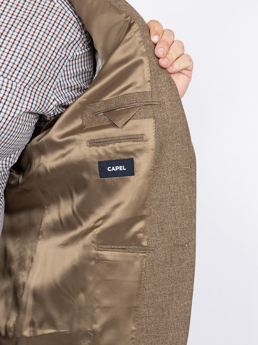 Veste Nattee Marron Glace Capel Grande Taille marron homme grande taille - Capelstore