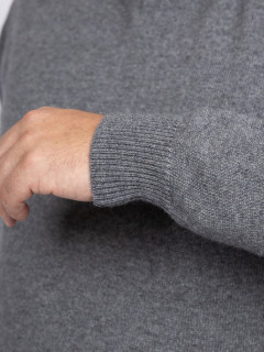 Pull Como Col V Anthracite Capel Grande Taille anthracite homme grande taille - Capelstore