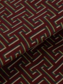 Calecon Motifs Geometriques Derke Rose Grande Taille bordeaux/beige/vert homme grande taille - Capelstore
