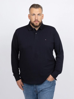 Polo Marine Manches Longues Tommy Hilfiger Grande Taille marine homme grande taille - Capelstore