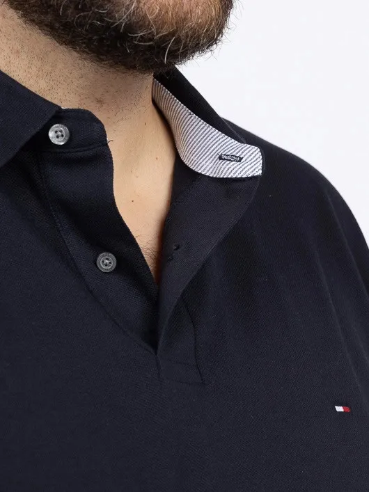 Polo Marine Manches Longues Tommy Hilfiger Grande Taille marine homme grande taille - Capelstore