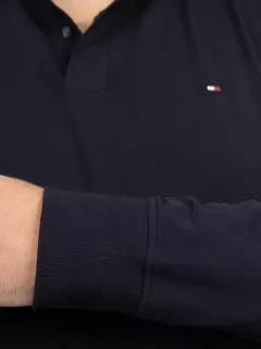 Polo Marine Manches Longues Tommy Hilfiger Grande Taille marine homme grande taille - Capelstore
