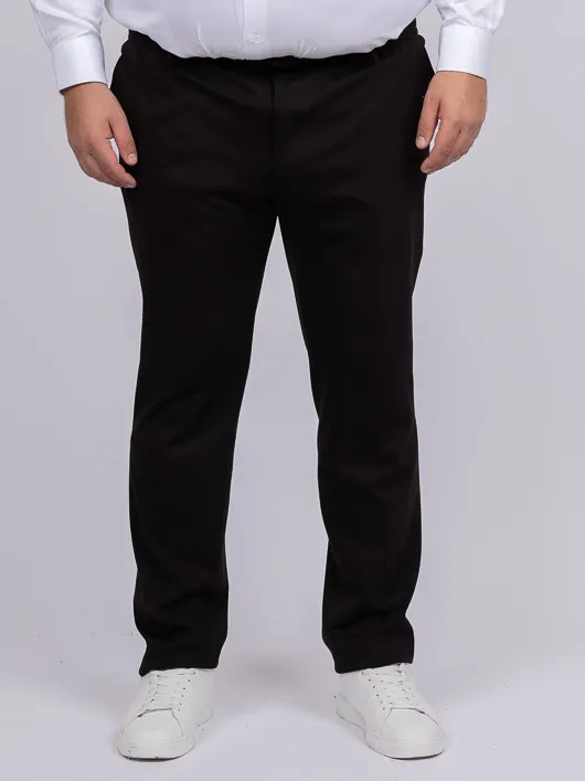 Pantalon Gary Noir Capel Grande Taille noir homme grande taille - Capelstore
