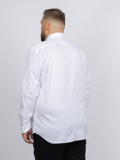 Chemise Double Retors Cannes Capel Grande Taille blanc homme grande taille - Capelstore