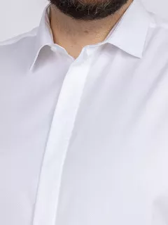 Chemise Double Retors Cannes Capel Grande Taille blanc homme grande taille - Capelstore