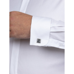 Chemise Double Retors Cannes Capel Grande Taille blanc homme grande taille - Capelstore