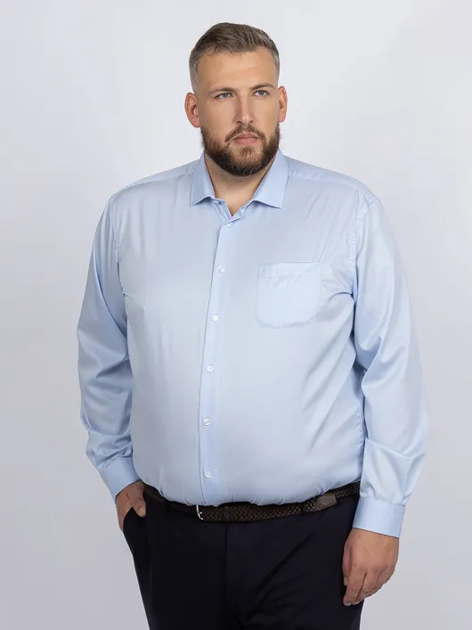 Chemise Max Ciel Avec Poche Capel Grande Taille  homme grande taille - Capelstore