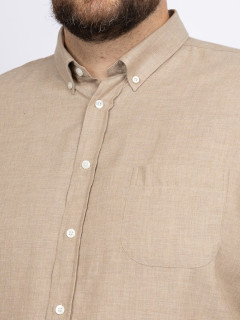 Chemise Ralph Beige Capel Grande Taille beige homme grande taille - Capelstore