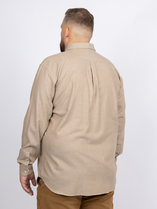 Chemise Ralph Beige Capel Grande Taille beige homme grande taille - Capelstore