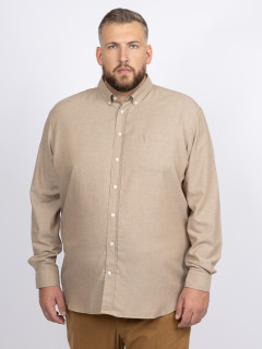 Chemise Ralph Beige Capel Grande Taille beige homme grande taille - Capelstore