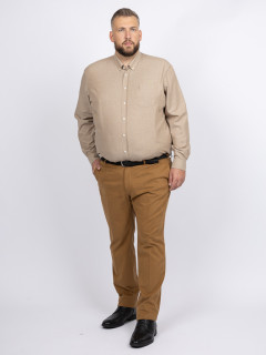 Chemise Ralph Beige Capel Grande Taille beige homme grande taille - Capelstore