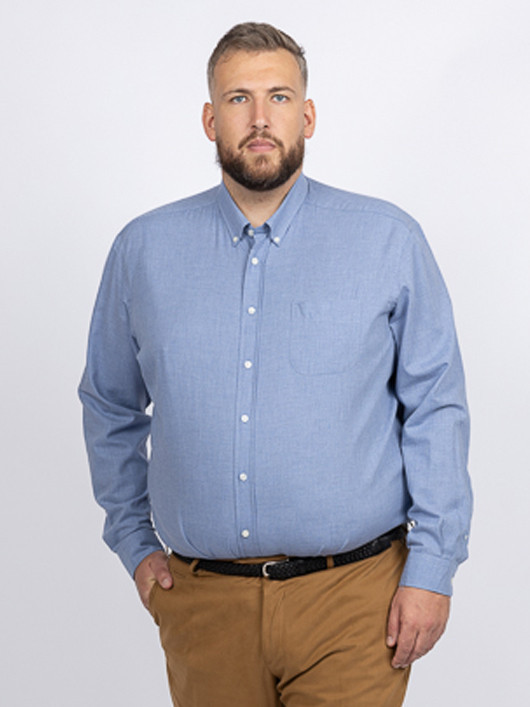 Chemise Ralph Bleue Capel Grande Taille bleu homme grande taille - Capelstore
