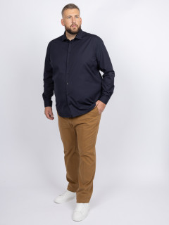 Chemise Max Doub.retors Marine Capel Grande Taille  homme grande taille - Capelstore