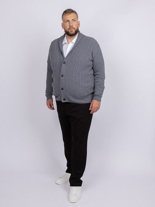 Pantalon Gary Noir Capel Grande Taille noir homme grande taille - Capelstore