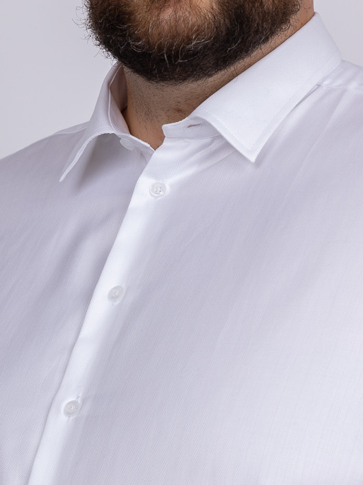 Chemise Doub. Retors Romeo/leo Collect. Privee Grande Taille blanc homme grande taille - Capelstore