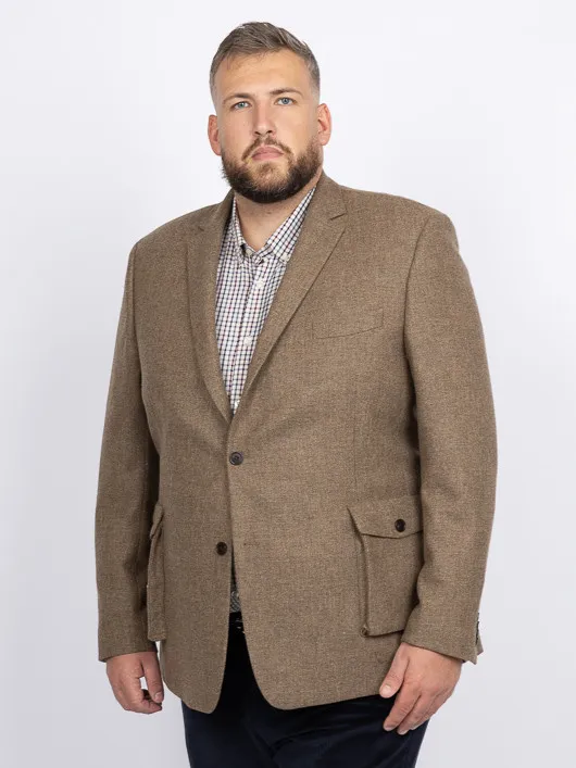 Veste Nattee Marron Glace Capel Grande Taille marron homme grande taille - Capelstore