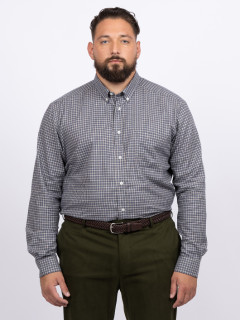Chemise Ralph Carreaux Capel Grande Taille gris homme grande taille - Capelstore