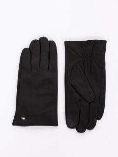 Gants En Cuir Marine Tommy Hilfiger noir homme grande taille - Capelstore