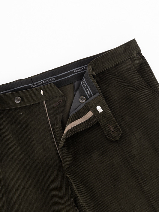 Pantalon Grant Velours Cedre Capel Grande Taille vert cedre homme grande taille - Capelstore