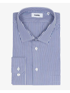 Chemise Rayee Max P/leo Capel Grande Taille blanc homme grande taille - Capelstore