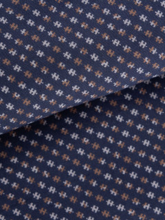 Chemise Motif Puzzle Gianni Capel Grande Taille marine/marron/beige homme grande taille - Capelstore