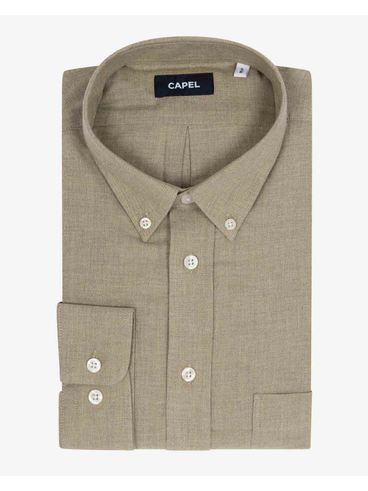 Chemise Ralph Beige Capel Grande Taille beige homme grande taille - Capelstore