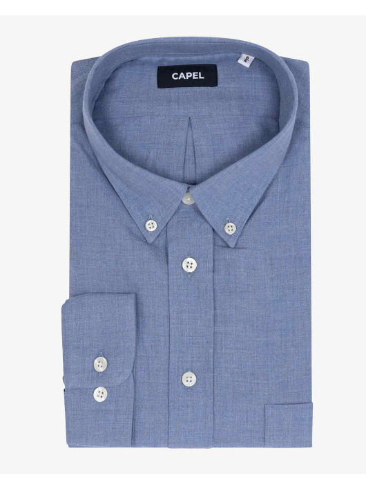 Chemise Ralph Bleue Capel Grande Taille bleu homme grande taille - Capelstore