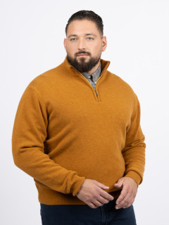 Pull Lino Camionneur Ocre Capel Grande Taille ocre homme grande taille - Capelstore