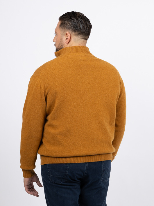 Pull Lino Camionneur Ocre Capel Grande Taille ocre homme grande taille - Capelstore