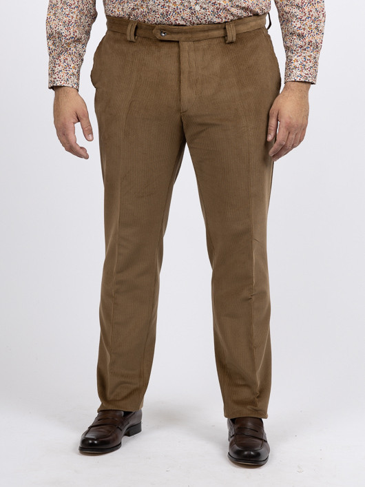 Pantalon Grant Velours Camel Capel Grande Taille camel homme grande taille - Capelstore