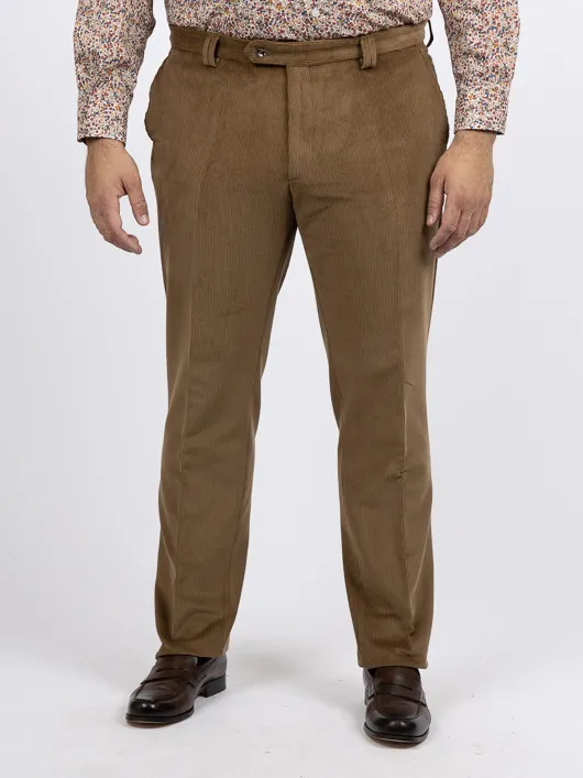 Pantalon Grant Velours Camel Capel Grande Taille camel homme grande taille - Capelstore