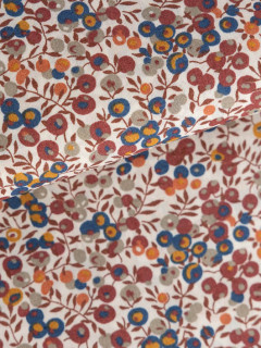 Chemise Tissu Liberty Gianni/ Leo Capel Grande Taille ecru/marron/marine homme grande taille - Capelstore