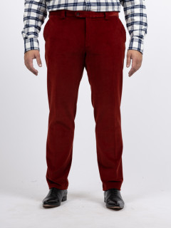 Pantalon Grant Velours Brique Capel Grande Taille brique homme grande taille - Capelstore