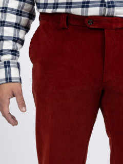 Pantalon Grant Velours Brique Capel Grande Taille brique homme grande taille - Capelstore