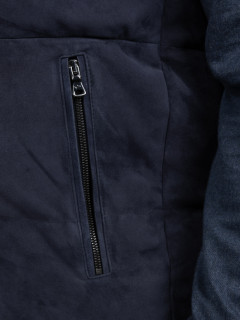 Sans Manches Cuir Velours Paul & Shark Grande Taille marine homme grande taille - Capelstore