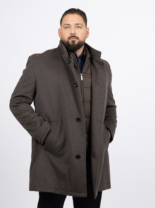 Manteau Parmenture Bugatti Grande Taille cognac homme grande taille - Capelstore
