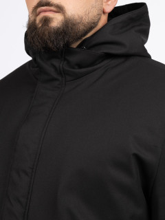 Parka Noire Avec Parmenture Capel Grande Taille noir homme grande taille - Capelstore