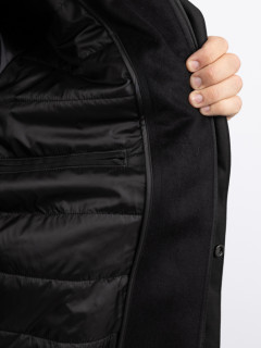 Parka Noire Avec Parmenture Capel Grande Taille noir homme grande taille - Capelstore