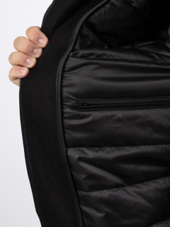 Parka Noire Avec Parmenture Capel Grande Taille noir homme grande taille - Capelstore