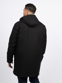 Parka Noire Avec Parmenture Capel Grande Taille noir homme grande taille - Capelstore