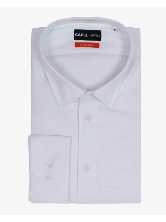 Chemise Doub. Retors Romeo/leo Collect. Privee Grande Taille blanc homme grande taille - Capelstore