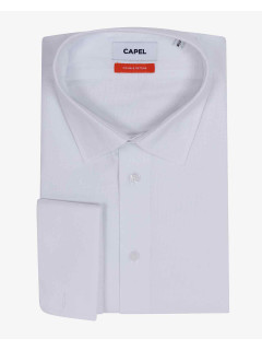 Chemise Double Retors Cannes Capel Grande Taille blanc homme grande taille - Capelstore
