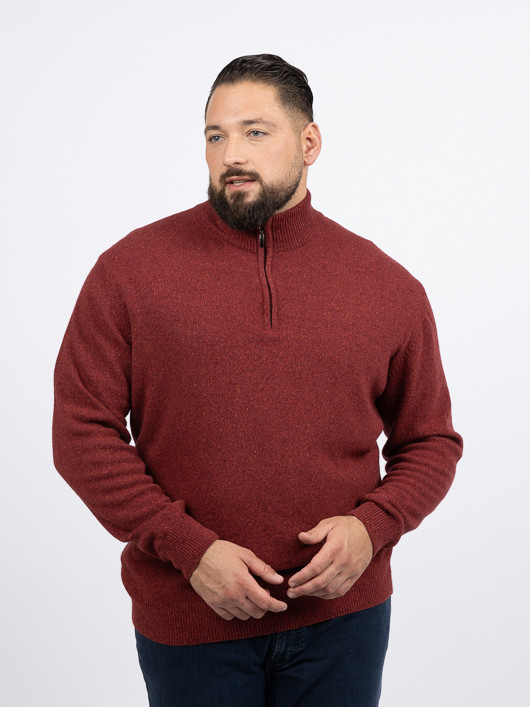 Pull Lino Camionneur Capel Grande Taille terre de sienne homme grande taille - Capelstore