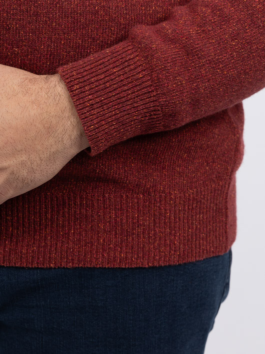 Pull Lino Camionneur Capel Grande Taille terre de sienne homme grande taille - Capelstore