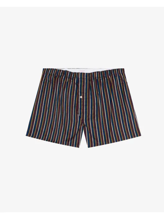 Calecon Rayures Multi Derek Rose Grande Taille marine/beige/marron homme grande taille - Capelstore